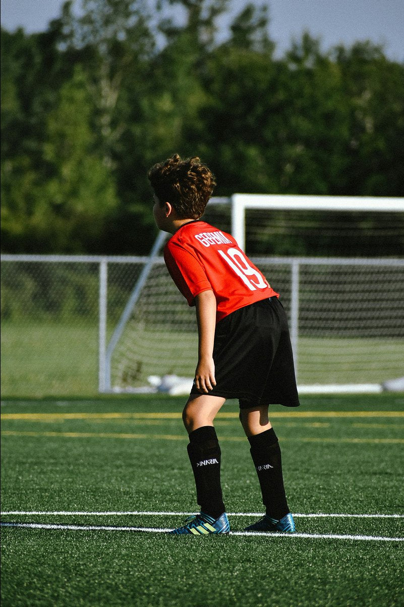 Soccer player on a field